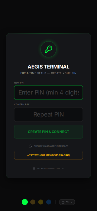 Registration — set PIN