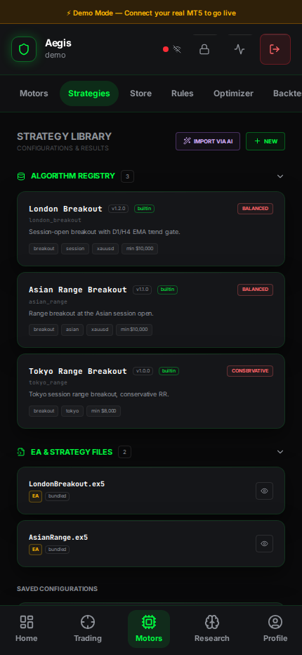 Strategy library